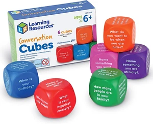 Learning Resources Conversation Cubes - 6 Pieces, Ages 6+ Foam Cubes for Soci... - Picture 1 of 12