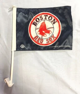 BOSTON RED SOX MLB DOUBLE SIDED ROUND LOGO 20" CAR TRUCK WINDOW FLAG FREE SHIP - Picture 1 of 1