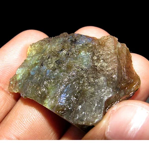 107.00Cts Untreated 100% Natural Labradorite  Brazilian Rough Gemstone CH 5652 - Picture 1 of 2