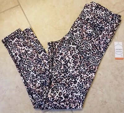 Jockey Essentials Women Leopard Print Leggings Pants Size Medium NEW - Image 1 of 4