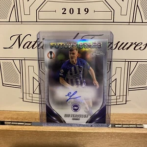 2023-24 Topps Chrome UEFA Evan Ferguson Future Stars Refractor Auto Autograph - Picture 1 of 2