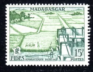 1956 Madagascar SC# 295 - Irrigation Project - M-H - Picture 1 of 2