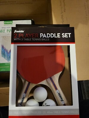 Franklin Ping Pong Paletas 2 Jugadores Juego de Tenis de Mesa Kit de Pádel Deportes Foto 1 de 2