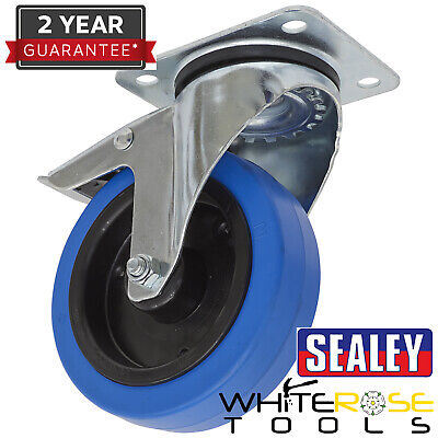 Sealey Castor Wheel Swivel Plate With Total Lock Ø125mm Trolley • 23.55£