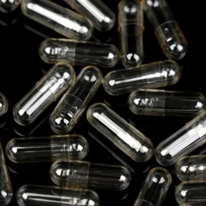 Size 00 Clear Empty Gelatin Pill Capsules Kosher Gel Caps Gluten-Free 1K 2K 10K - Picture 1 of 13