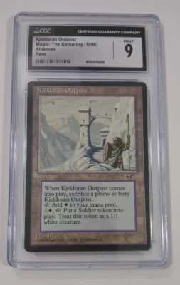 MTG Kjeldoran Outpost Alliances Rare CGC 9 Mint NM Vintage Reserved List - Image 1 of 4