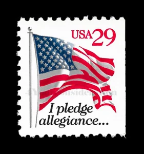 1993 Scott #2594 .29¢ - PLEDGE OF ALLEGIANCE (Red) MNH Dull Gum, Bklt Single - Picture 1 of 1