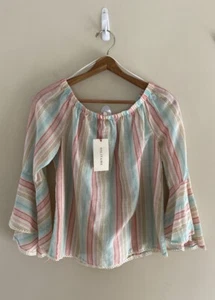 Solitaire Cotton Blouse NWT S - Picture 1 of 5