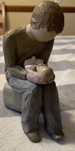 2004 Willow Tree New Dad 6" handbemalte Formteil Vater & Kind Baby Harz Familie - Bild 1 von 3