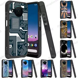 Per Nokia X100 5G custodia ibrida antiurto doppio strato + cover vetro temperato m2 - Foto 1 di 28