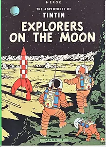 TINTIN: EXPLORERS ON THE MOON Herge (Magnet-1986) SC ~Sequel~ - Picture 1 of 1