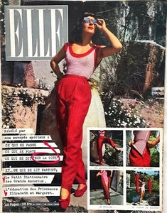 ELLE Magazine n° 238 du 19 Juin 1950 ancienne revue de mode couture pour femme - Imagen 1 de 8