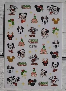 Disney, Mickey Mouse, Magical Christmas Holiday, Nail Art Stickers - Picture 1 of 5