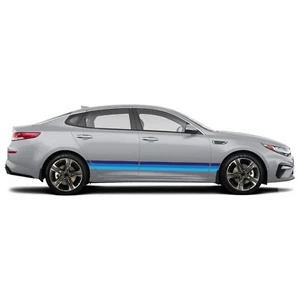 Blue retro style stripes graphics stickers decal compatible with KIA Optima - Picture 1 of 2