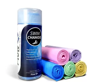 Flow Swim Chamois - Quick Dry Towel Swimming, Diving, Triathlons, and Other Wat - Picture 1 of 3