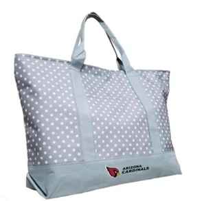 Arizona Cardinals Dot Tote Bag, Gray, 22" x 5" x 16 - Picture 1 of 2
