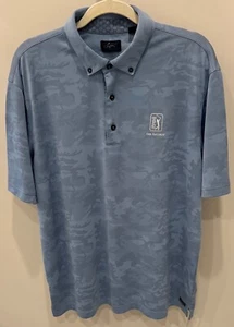 TPC San Antonio Blue Camouflage Golf Shirt - Men's Size XL - Picture 1 of 3