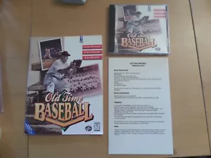 Old Time Baseball + Manual & Ref. Card By Stormfront Studios PC\CD Windows 95\98 - Picture 1 of 5