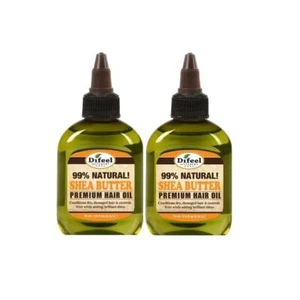 2 Pack Difeel Shea Butter Premium Natural Hair Oil 2.5oz each - Picture 1 of 1