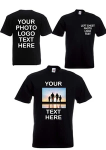Personalised T-Shirt Custom Printed Your Text Photo Logo Stag Do Hen Party Top. - Picture 1 of 4