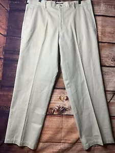 Dockers Classic Fit Soft Touch Khaki Flat Front Men Pants Machine Washable36X30 - Picture 1 of 9