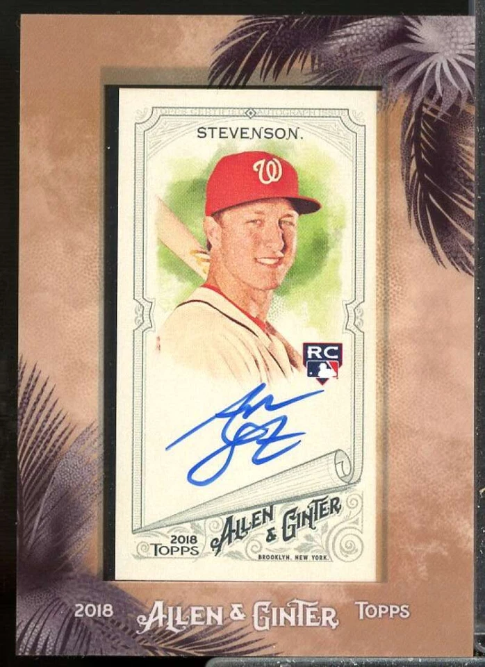 Andrew Stevenson Rookie 2018 Topps Allen and Ginter Framed Mini Autograph #MAAS  - Image 1 of 2
