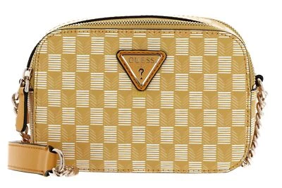 GUESS sac à épaule bandoulière Vikky II Camera Crossbody Yellow Logo - Photo 1/4