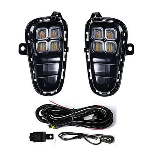 Faros antiniebla delanteros LED DRL luz de circulación diurna con giro para KIA Rio 2018 2019 2020 - Imagen 1 de 13