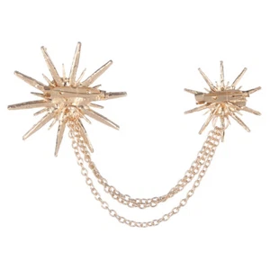 Rhinestone Brooches Pin Pins for Women Star with Chain Miss - Picture 1 of 6