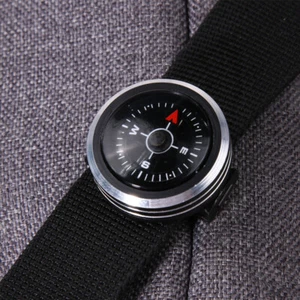 25 mm Aufschiebe Uhrenarmband Armband Kompass Outdoor Wasserdicht Survival Gadget - Bild 1 von 9