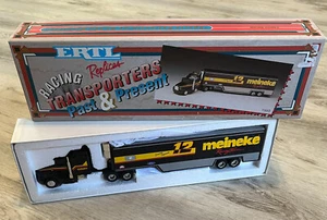 Vintage 1993 Ertl White Rose JIMMY SPENCER 12 Meineke Diecast TRANSPORTER LE NEW - Picture 1 of 4