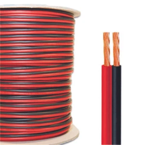 Cable Altavoz Figura 8 Cobre Completo Rojo y Negro para Coche Barco o Hogar - Imagen 1 de 11