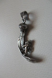 Schöner Feder Krone Löwe König Anhänger Edelstahl. - Bild 1 von 3