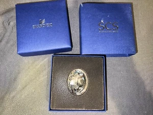 NEW UNUSED SWAROVSKI Crystal SCS Round Diamond Paperweight Figure 1096758 A9100 - Picture 1 of 6