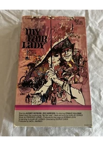 MY FAIR LADY RARE CBS VIDEO BIG BOX VHS VIDEO AUDREY HEPBURN 1981 Rare Box - Foto 1 di 24