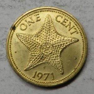 Bahamas Cent 1971FM Brass KM#16 UNC - Picture 1 of 2