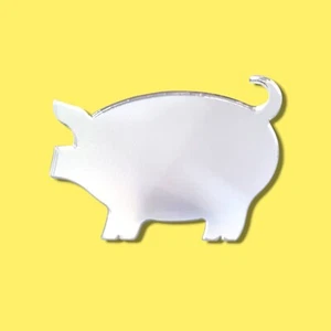 Acrylspiegel in Schweineform - verschiedene Größen - Bild 1 von 2