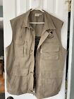Tag Mens Travel Clothing Safari Vintage Vest, Size Large, Hunting Fishing