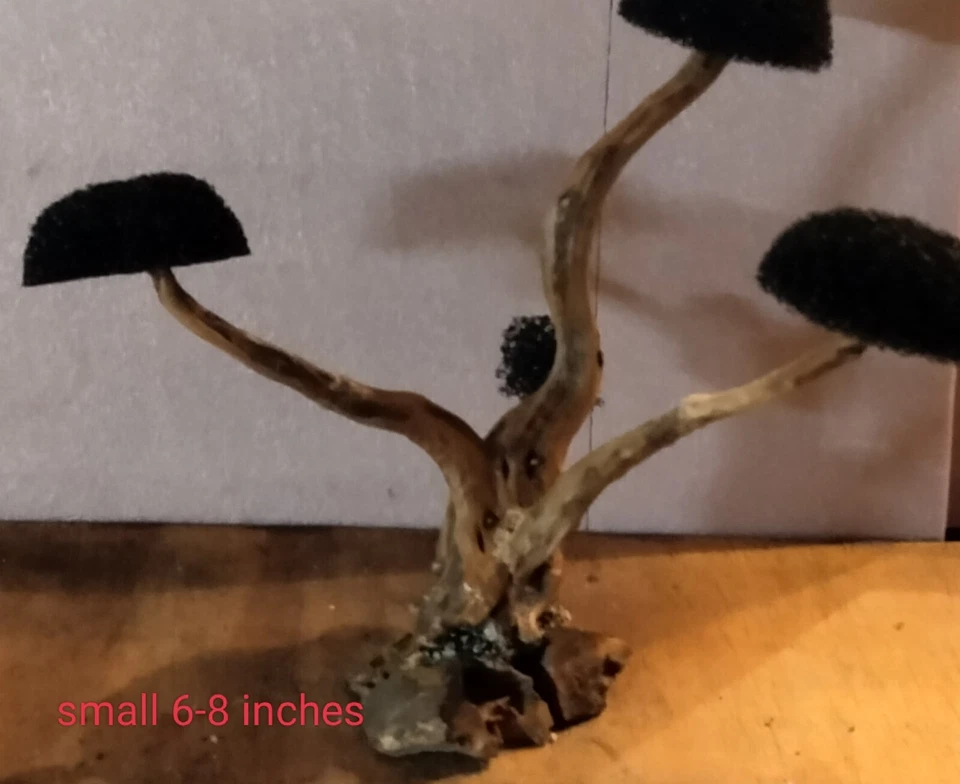 aquarium driftwood bonsai tree small 6-8 inches Moss Included - Image 1 of 1