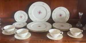 LENOX RHODORA ROSE GOLD LEAF SET SERVICE for 4 - 5 PIECE PLACE SETTINGS - 20 pcs - Picture 1 of 4