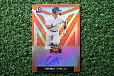 Antonio Cabello 2020 Leaf Valiant Autographs #BA-AC1 Orange Prismatic Auto XRC - Image 1 of 2