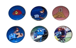 1" SET OF 6 DISNEY BRAVE LITTLE TOASTER LAPEL BADGE BUTTON PINS PINBACK [P574] - Picture 1 of 2