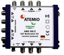 ATEMIO AMS506E Multischalter ECO-Line 5/6 (1 Satellit auf 6 Teilnehmer)