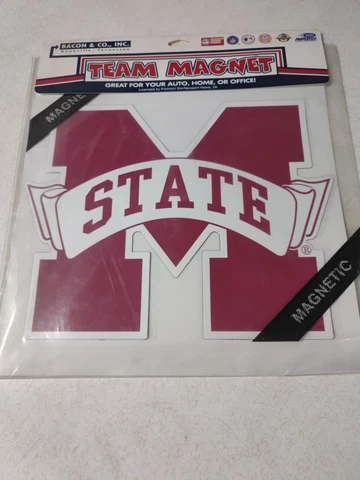 Officially Licensed NCAA Mississippi State Bulldogs Large Team Logo Car MAGNET Cover