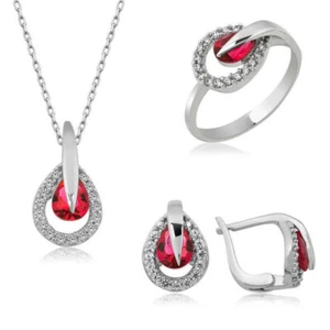 925 Sterling Silber 3tlg Set für Damen - Bild 1 von 1