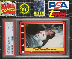 1979 Topps Alien - 61 The Chest Burster - PSA 8 NM-MT - Picture 1 of 4
