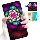( For Huawei P30 Pro ) Wallet Flip Case Cover AJ23088 Abstract Flower