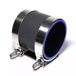 4 Ply Silicone Hose/Intake/Intercooler Pipe Straight Coupler +T Clamps 3" ~ 76mm - Bild 1 von 8