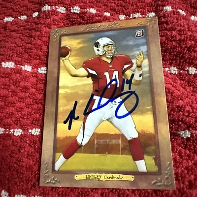 2012 TOPPS Vault 1/1 TURKEY RED #51 RYAN LINDLEY ROOKIE CARDINALS Autograph - Image 1 of 3