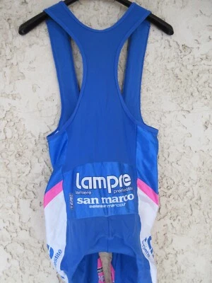 Combi Cuissard long LAMPRE SAN MARCO vintage SMS SANTINI bleu M - Photo 1/4